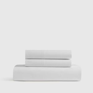 Organic Fitted Sheet Set - King (White)