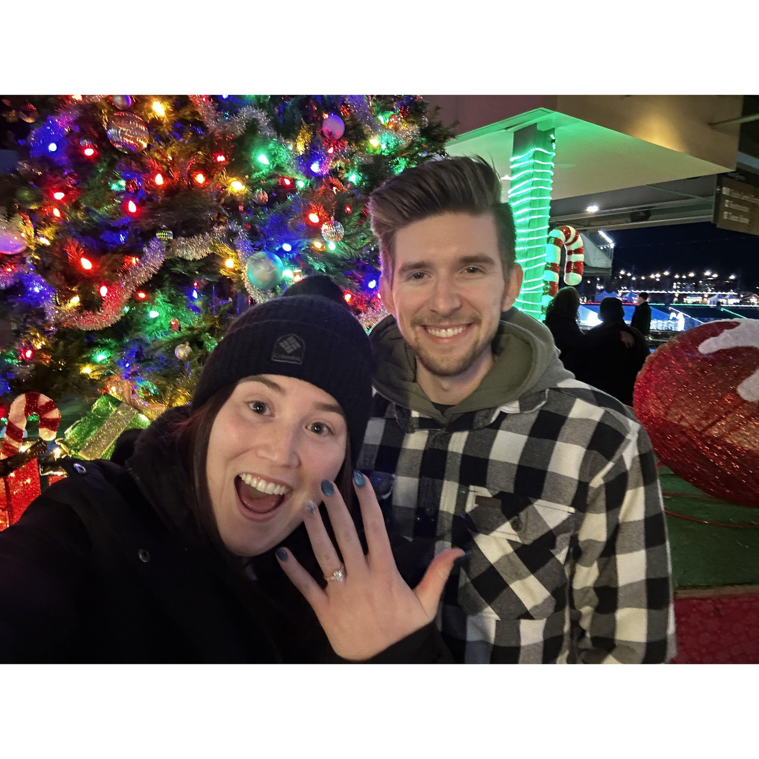 Our first double date since the proposal