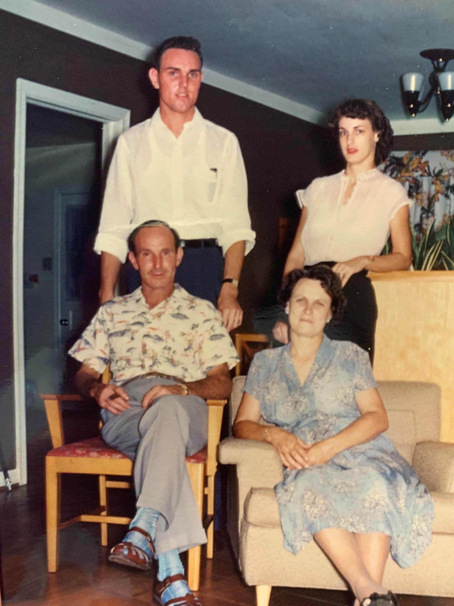 My dad, aunt Margie, and grandma and grandpa. I never got to meet my grandfather but my grandma always described him as the love of her life. Now I know what she meant by that