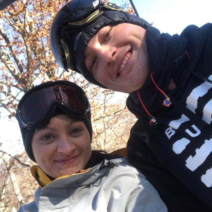 Snowboarding in Boone. NC
