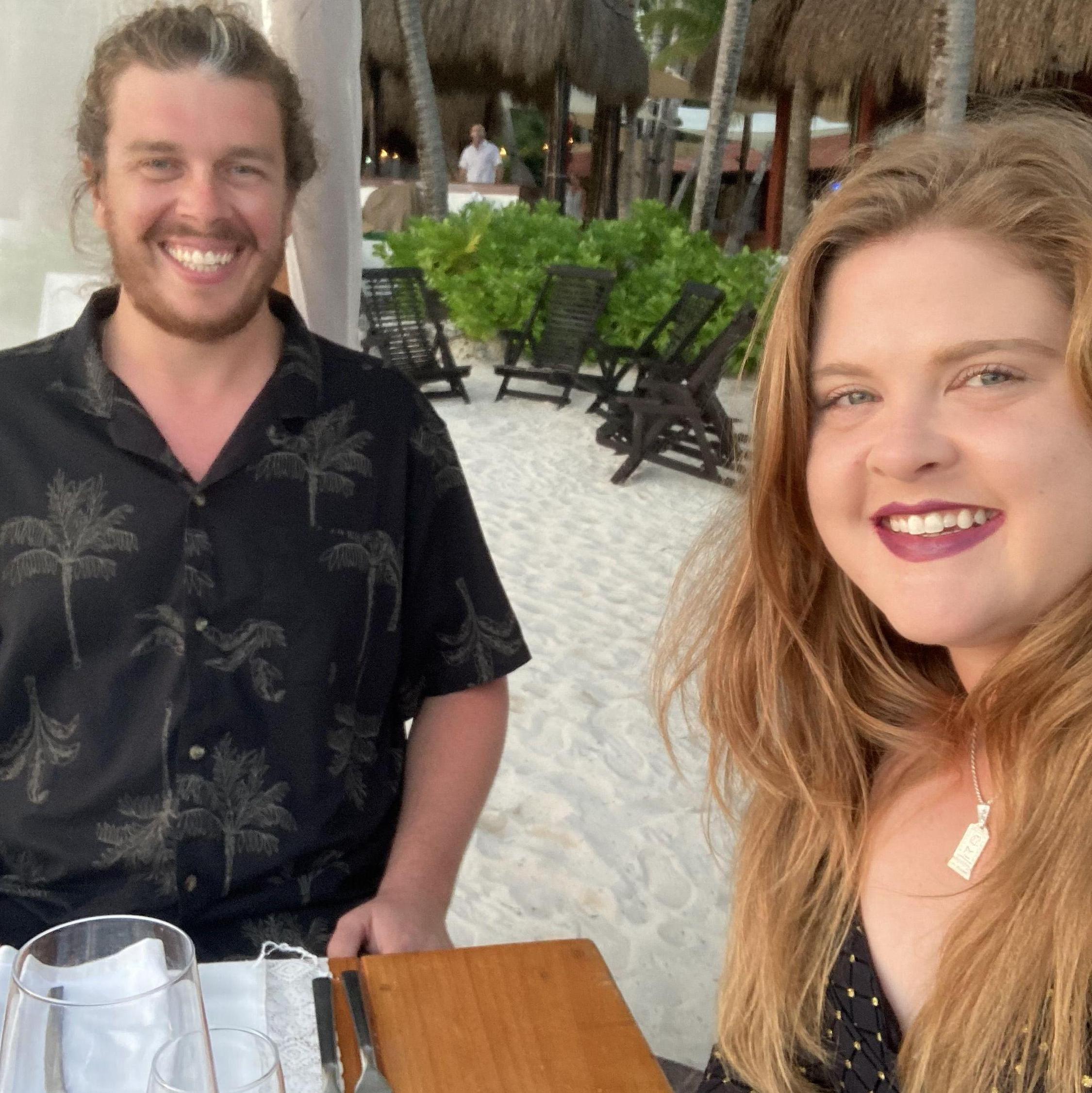 Dinner on the beach in Riviera Maya!