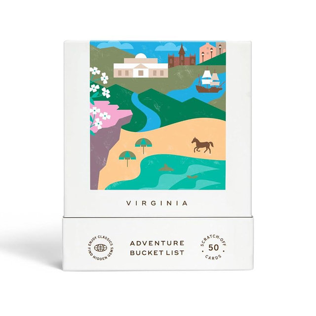 Virginia Adventure Bucket List: 50 Scratch-Off Cards for Outdoor Activities, Tourist Attractions, and Road Trips - Perfect Travel Gift and Guide for Exploring