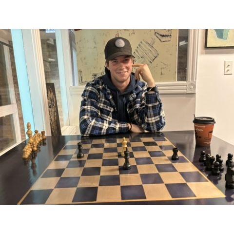 When I had my concussion the only physical activity I could do was a short walk - so we were walking and found this cute store that had chess upstairs! We played there for almost 2 hours lol.