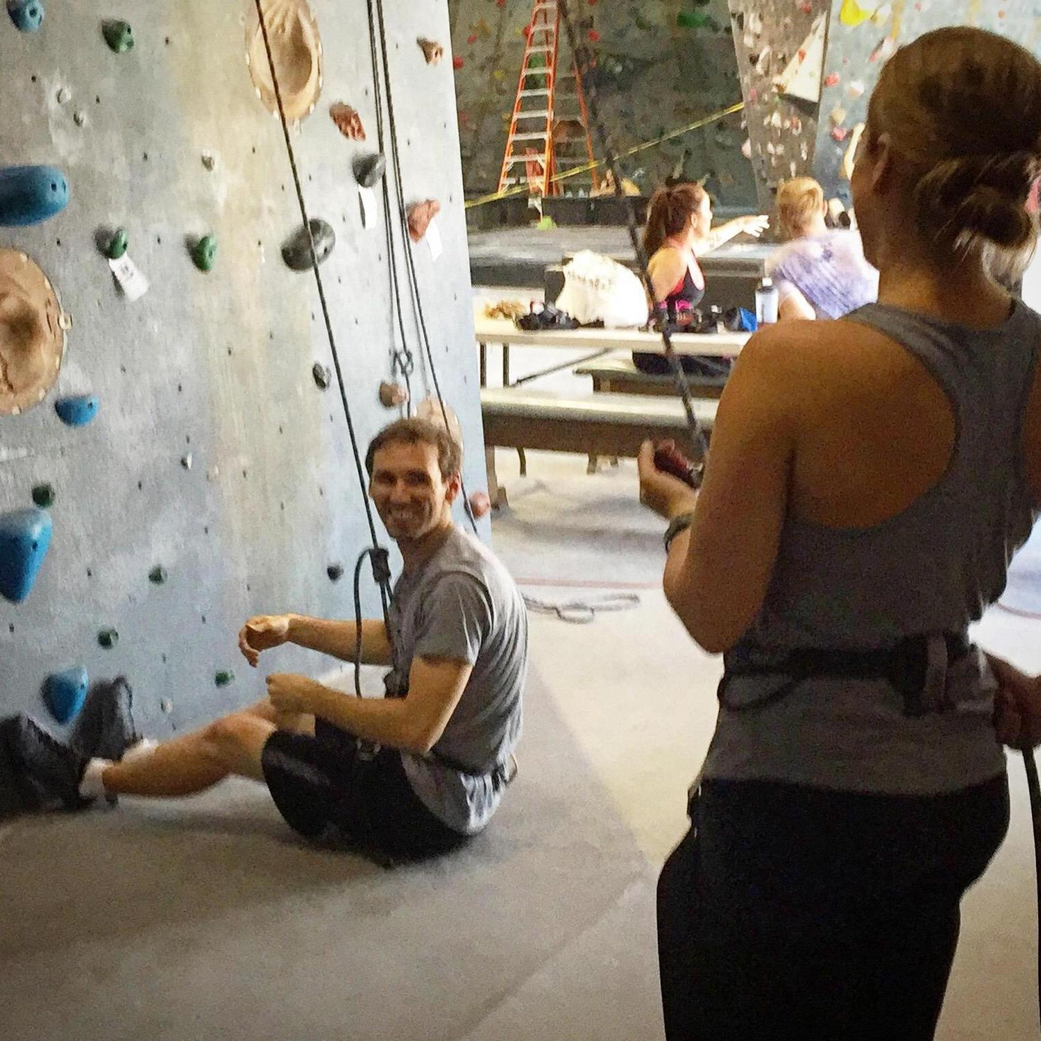Climbing together for the first time