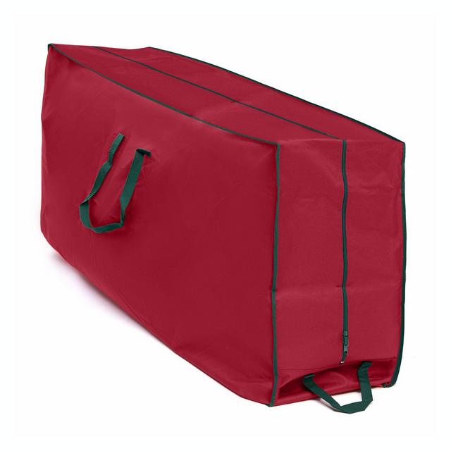 Winter Wonderland Christmas Tree 60-Inch Storage Bag with Wheels Red/Green