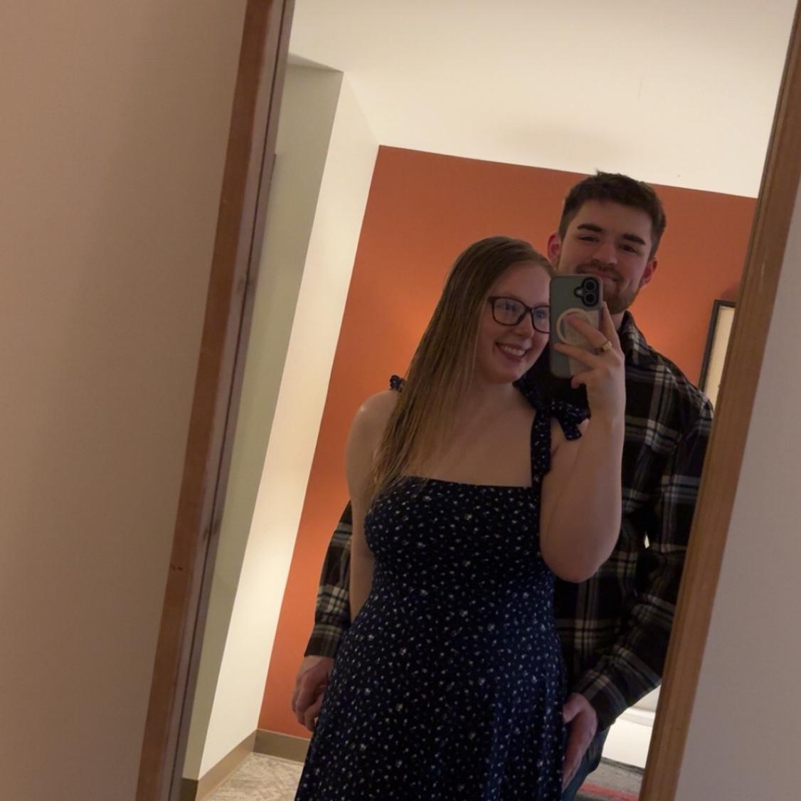 Megan and Zack touring The Lodge at Schroon Lake!