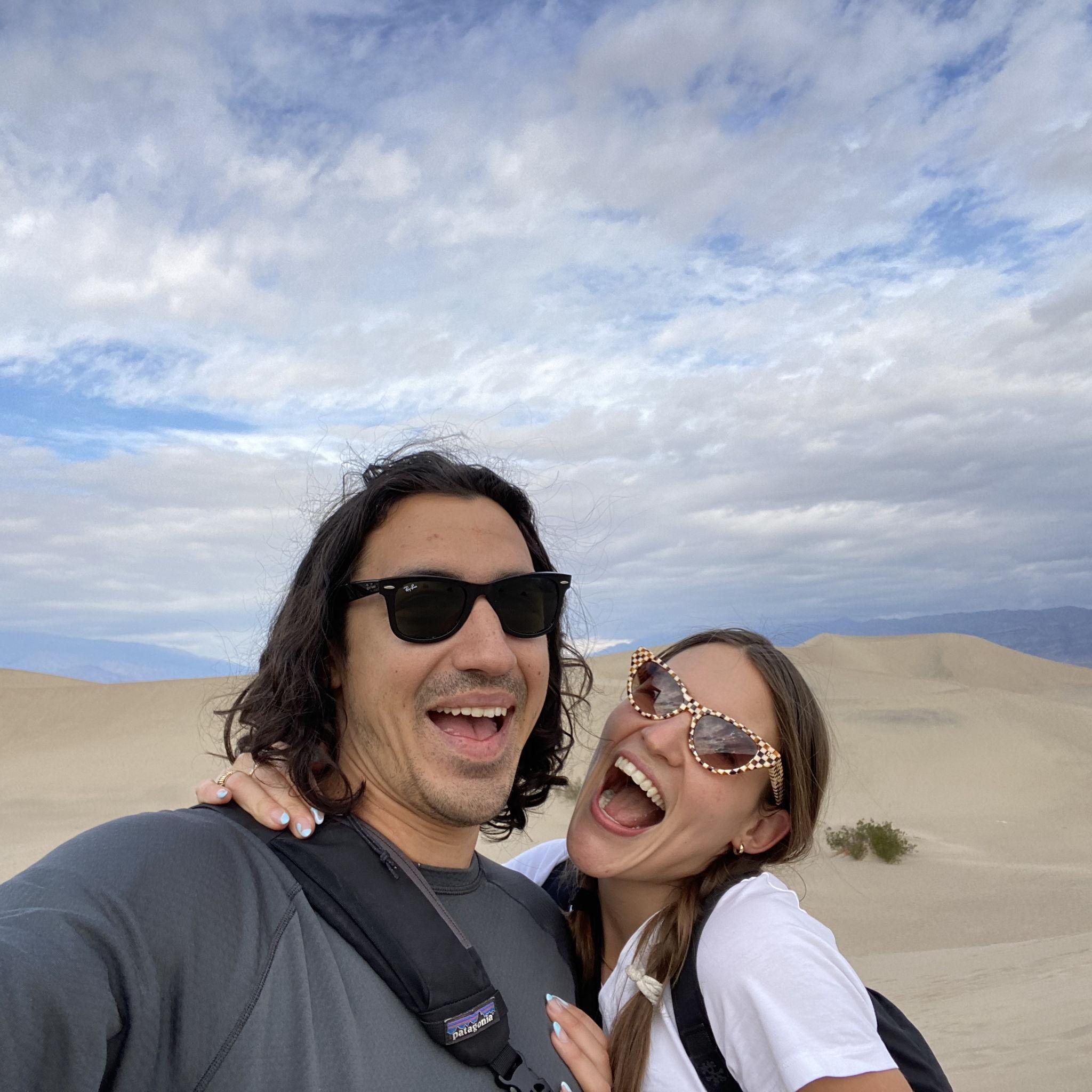 Post COVID vaccine roadtrip to Death Valley - we were both so under the weather and camped in the sand...