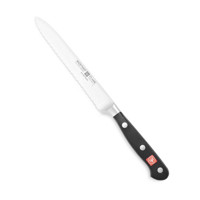 Wüsthof Classic Serrated Utility Knife, 5"