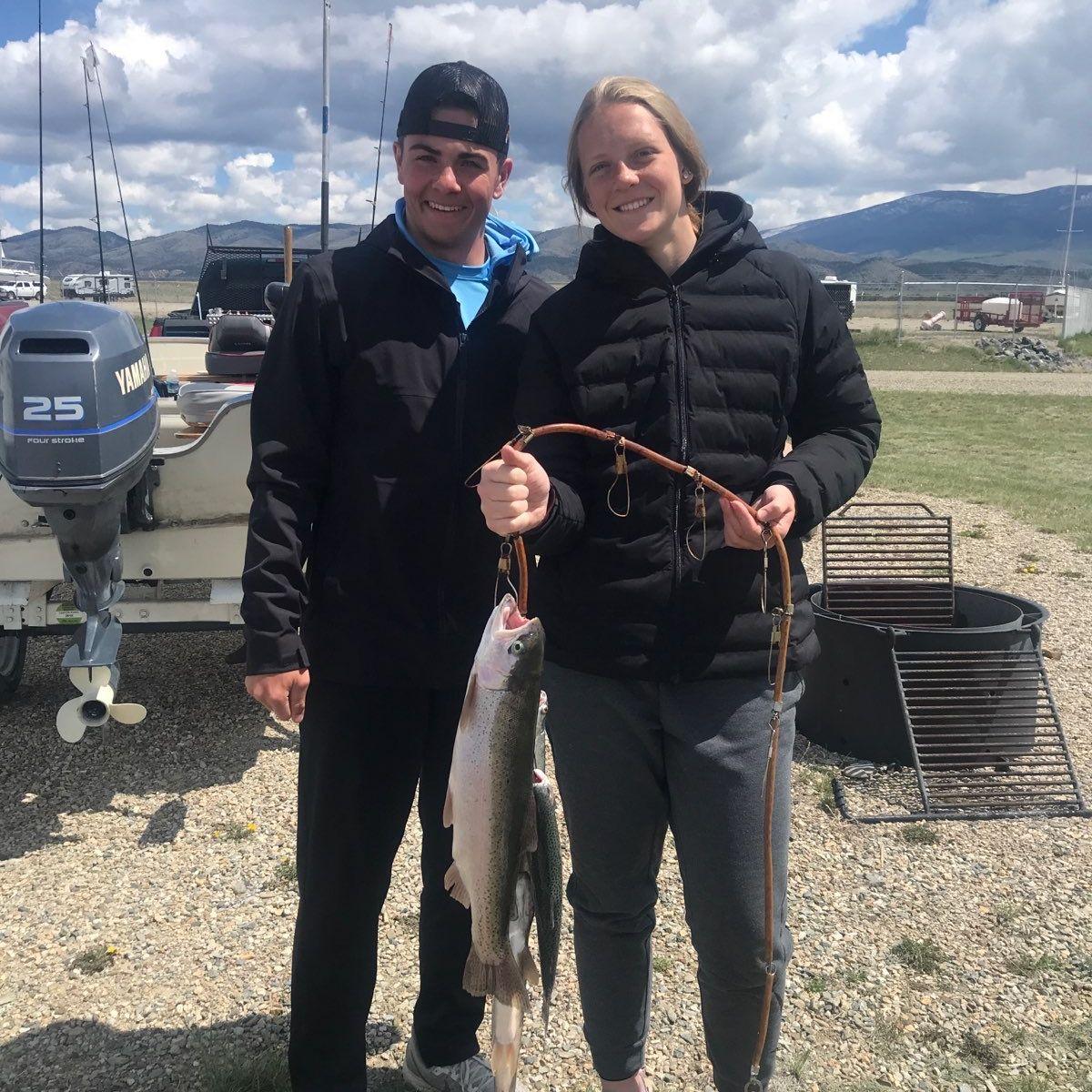 We went fishing at Canyon Ferry.