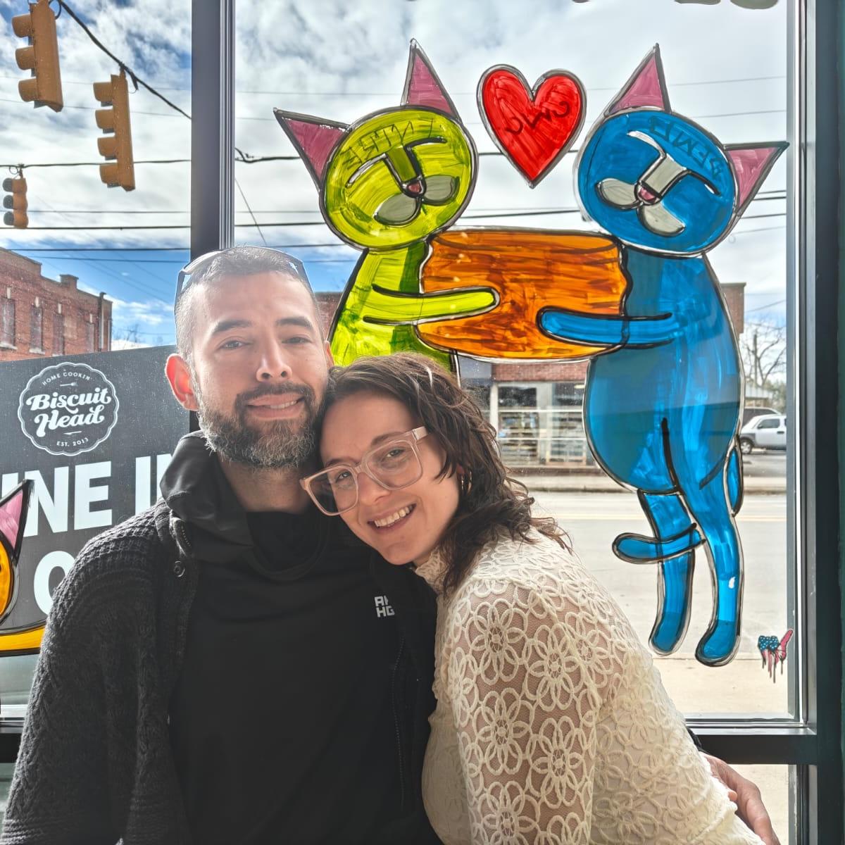 Breakfast at Biscuit Head in West Asheville, North Carolina, USA with Emilio & Tasha (January 2025)