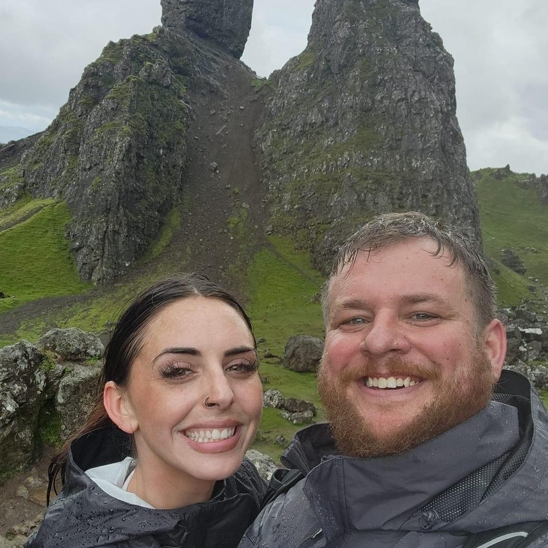 Hiking in Scotland :) Taken just before a snack break.