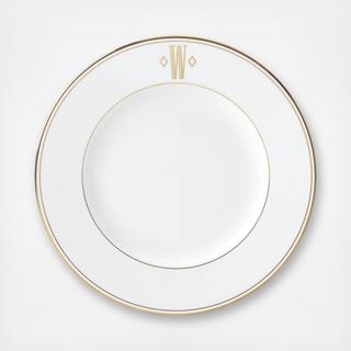 Federal Gold Block Dinner Plate