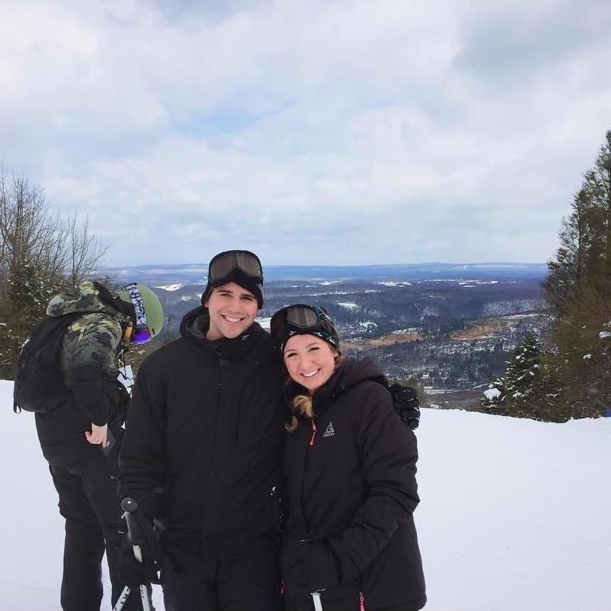 our first ski trip together!! I ask Jonathan to go every winter now