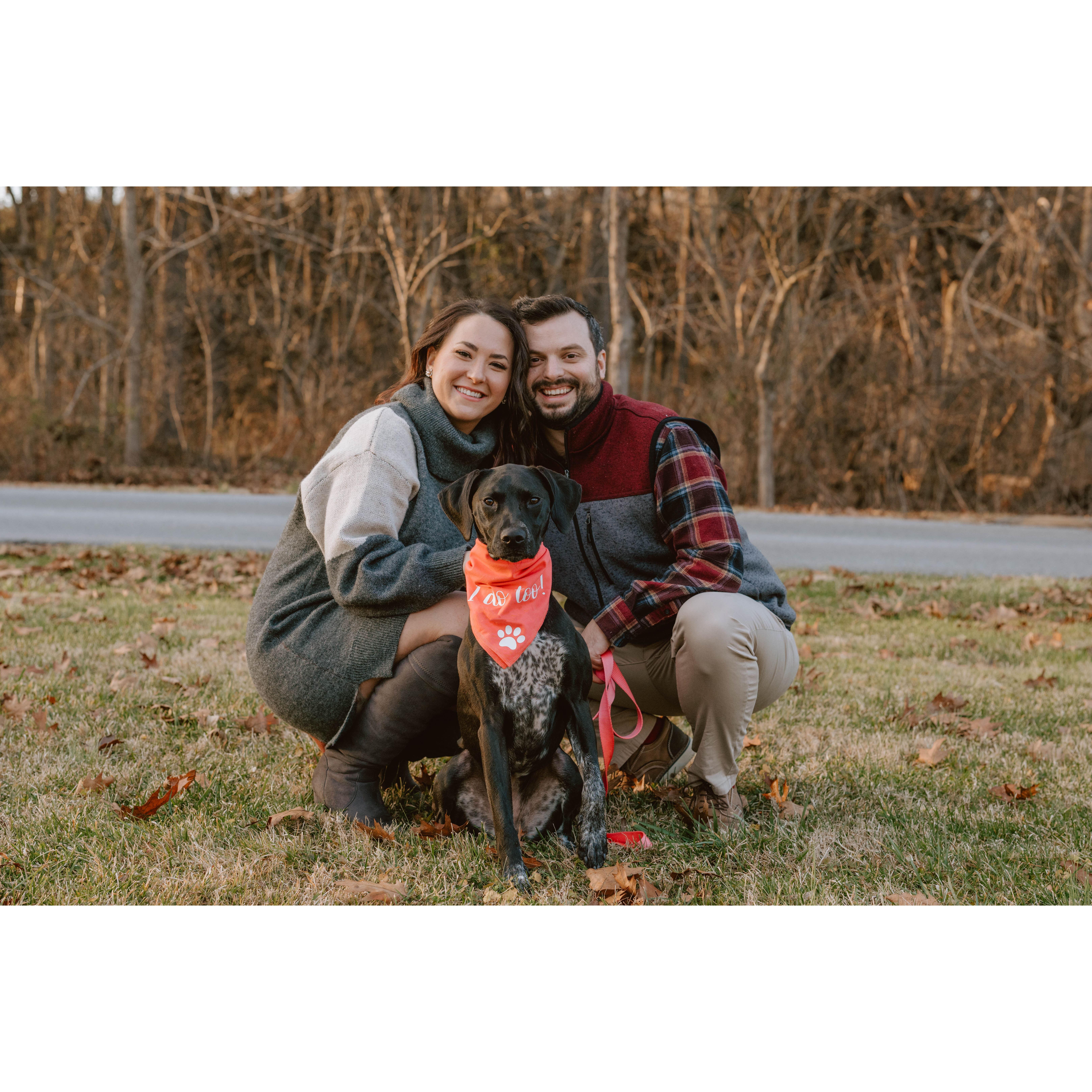 Engagement shoots with our bb girl.