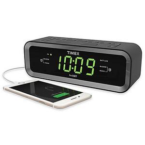 Timex® FM Dual Alarm Clock Radio with USB Charge Port
