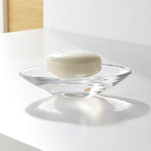 Crate & Barrel | Oval Glass Soap Dish