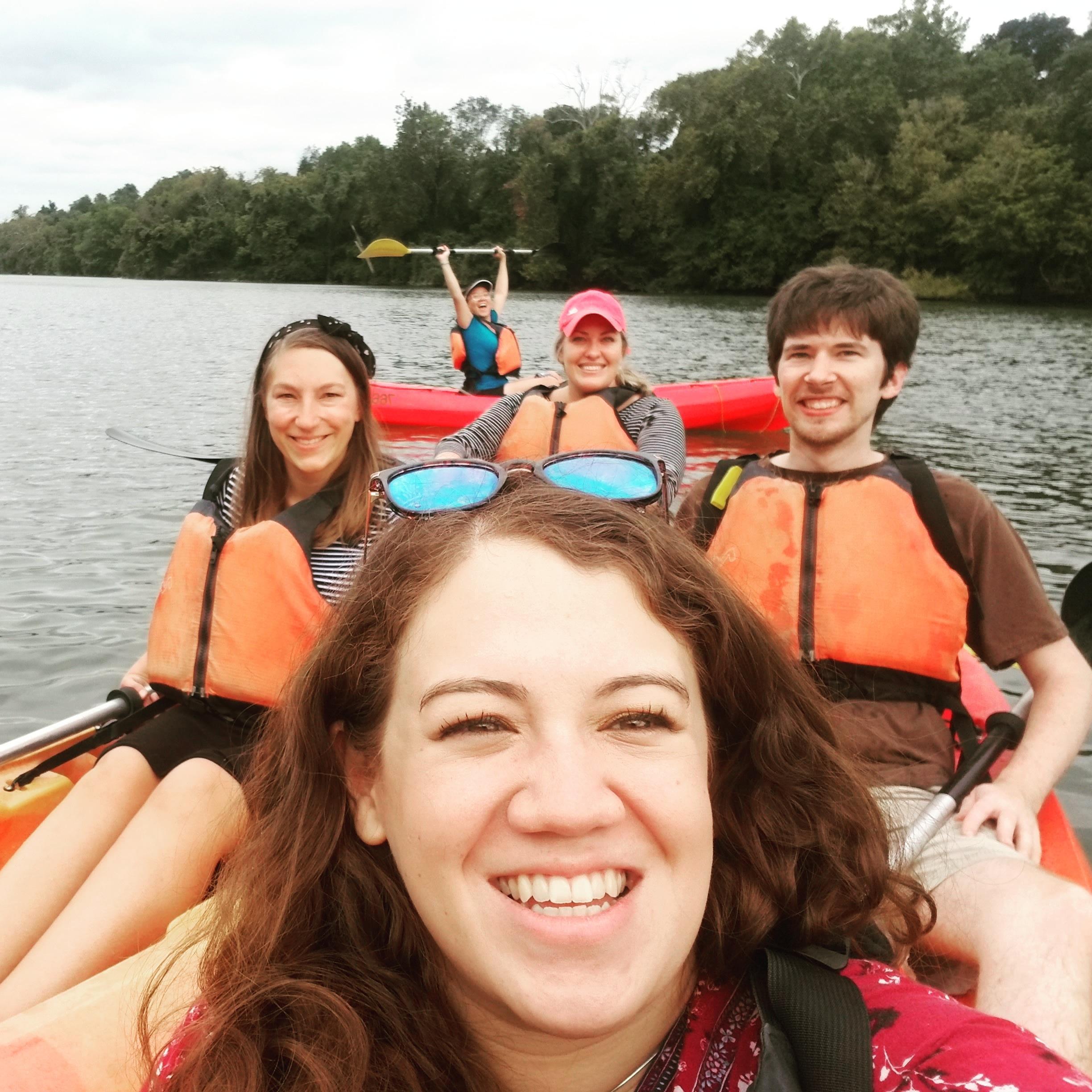 Kayaking the Potomac River with Kasey Morris, Shee Shee Jin, and Elisabeth Engl! Summer 2019