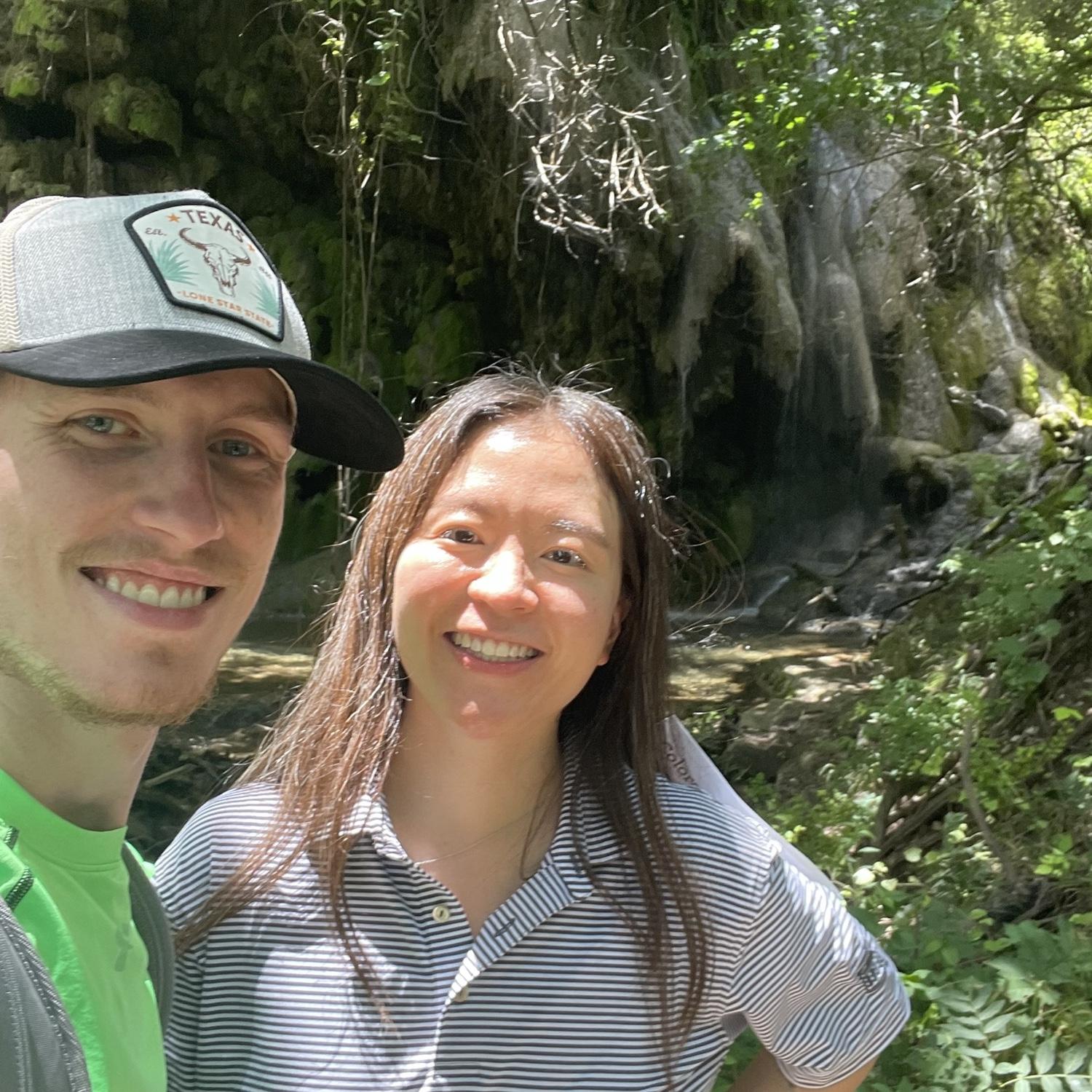 At the foot of Gorman Falls at Colorado Bend State Park on June 24th, 2025 Benjamin told Nina for the first time that he loves her. She was startled, but after a few moments, she said I love you too.