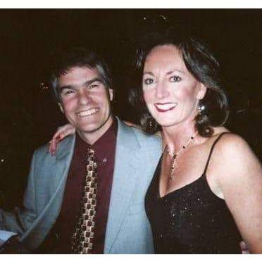 Our first real date, in 2006, at a gay ball. It was then I knew he was pretty chill. ;)