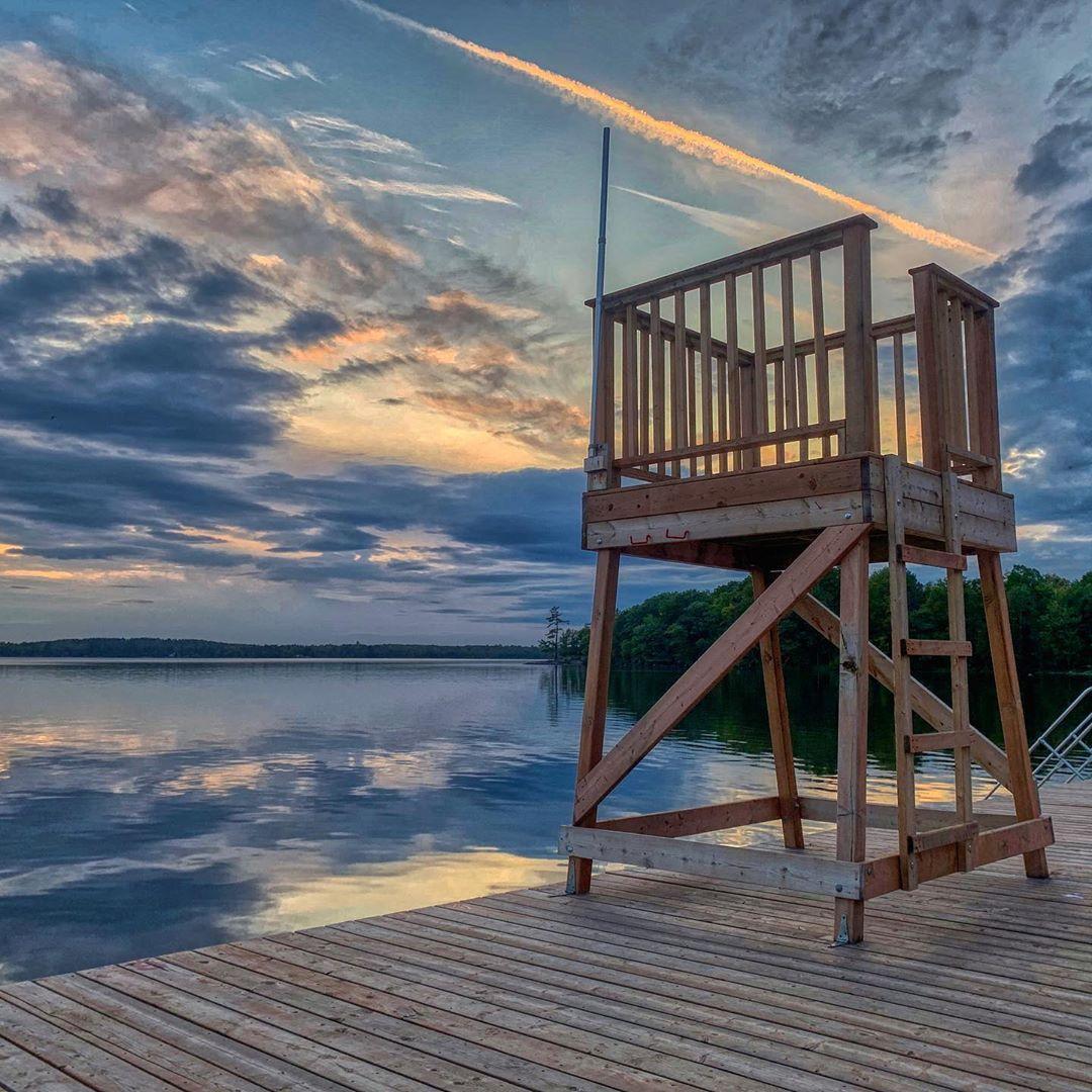 "A Tower" a.k.a the lifeguard tower on the main waterfront dock