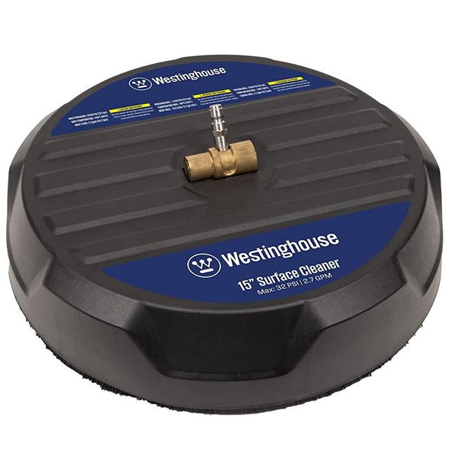 Westinghouse Outdoor Power Equipment Universal 15” Pressure Washer Surface Cleaner Attachment - 3200 Max PSI, 1/4” Connector - for Gas and Electric Pressure Washers