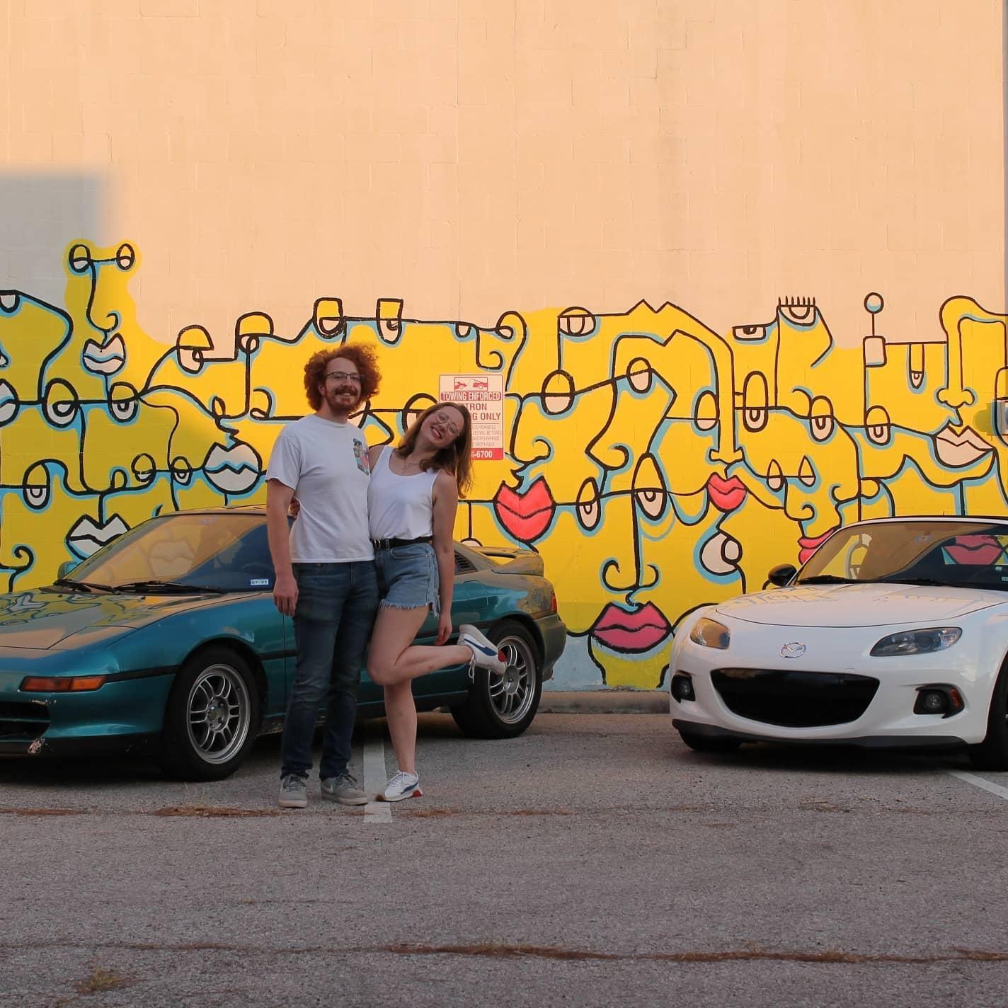 We met because of our shared love of cars and the automotive industry, so it only seems fitting that some of our favorite pics are with our cars.
