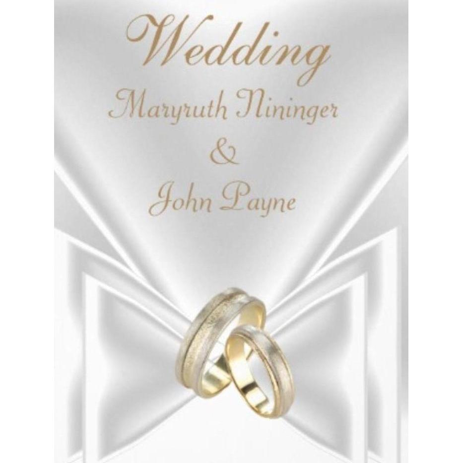 Front of wedding invitation