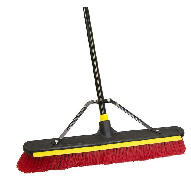 Quickie BULLDOZER Poly Fiber Stiff Push Broom