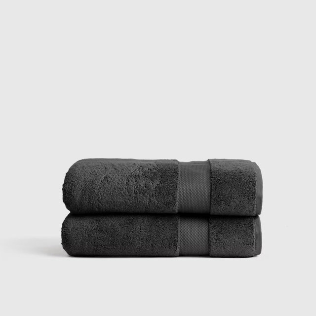 Turkish Ultra Plush Bath Towel (Set of 2) - Charcoal