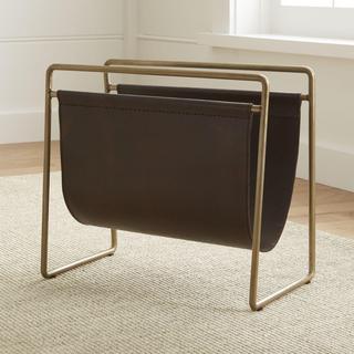 Galen Leather Magazine Rack