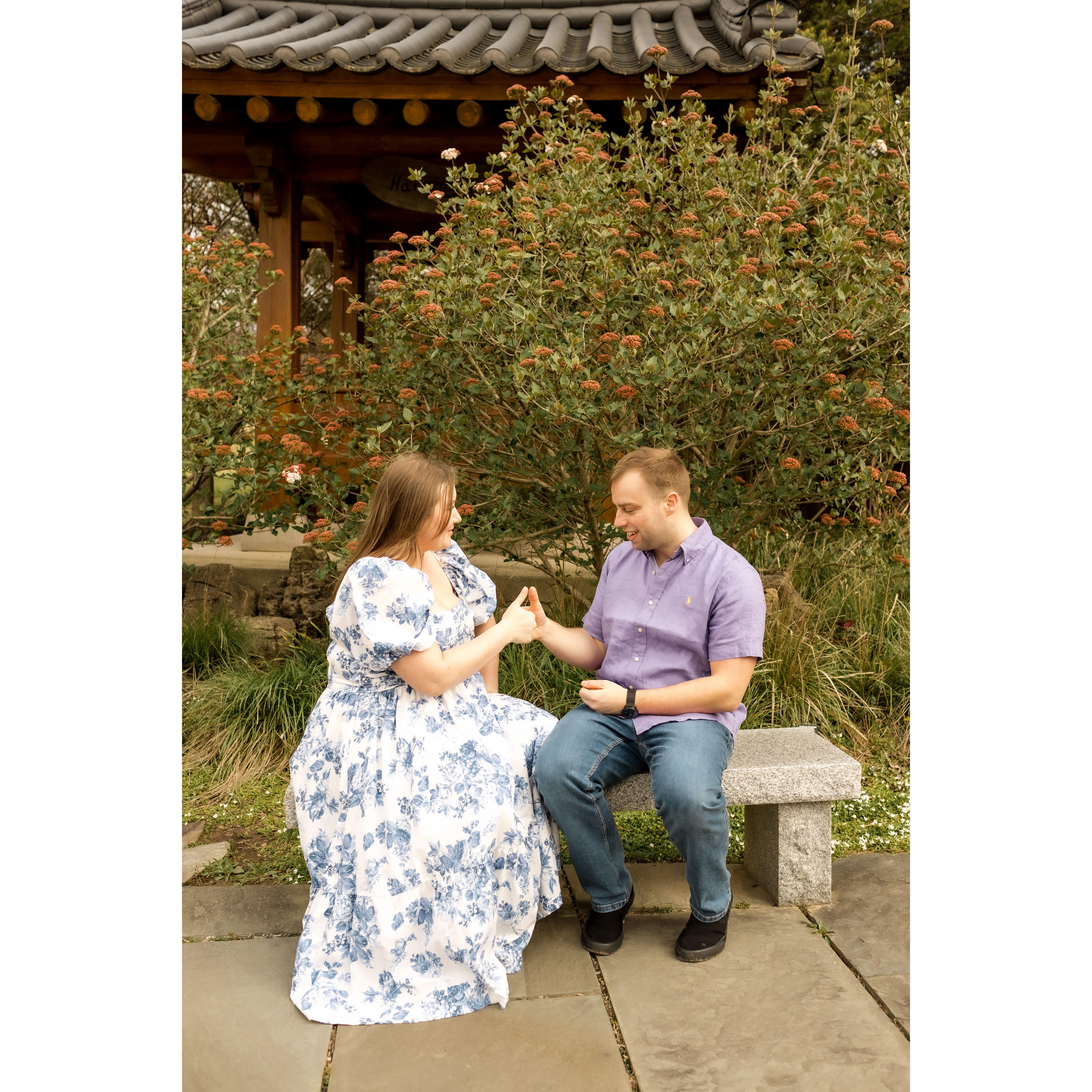April 2024 - Sarah: The day after the civil ceremony, Rob and I had our engagement shoot