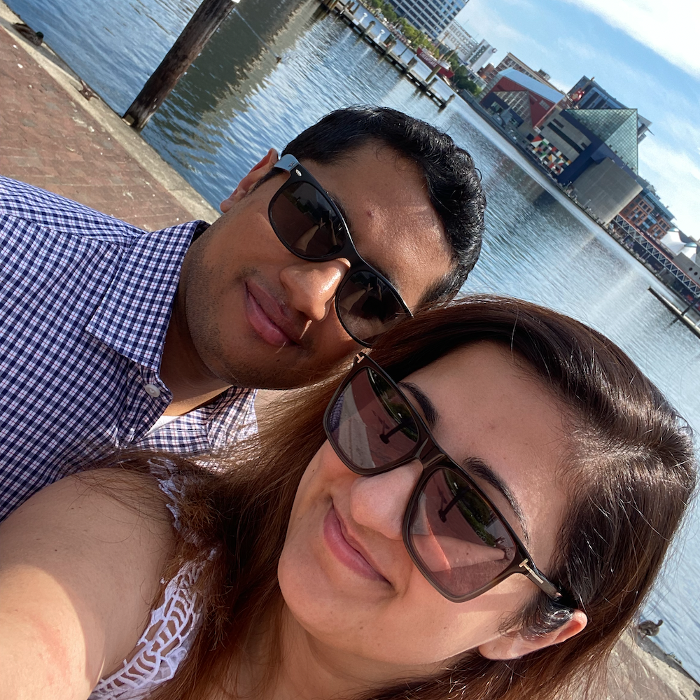 Ujval's first visit to Maryland.