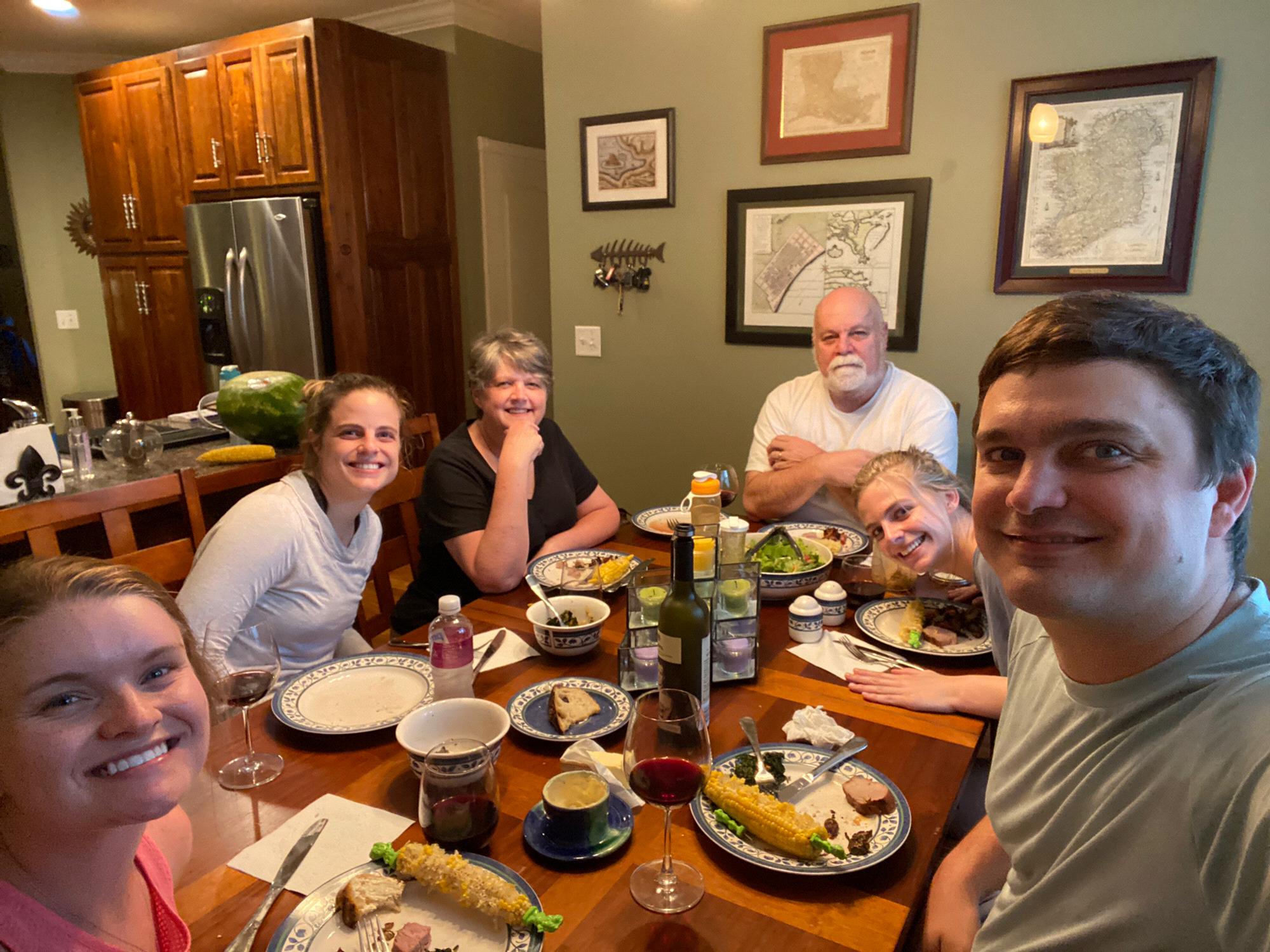 Dinner in Tennessee with the Holland family