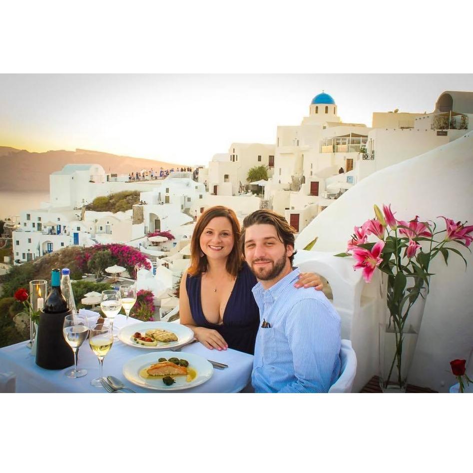 Dinner in Oia, Santorini