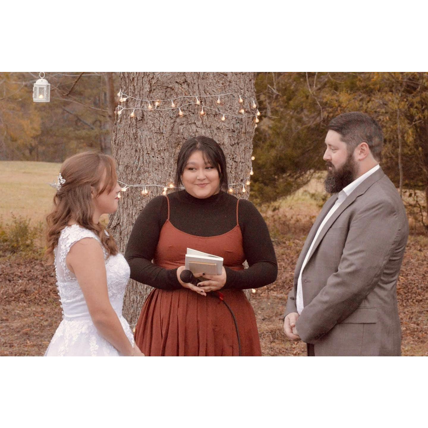 We couldn't wait to be Mr. and Mrs. :)