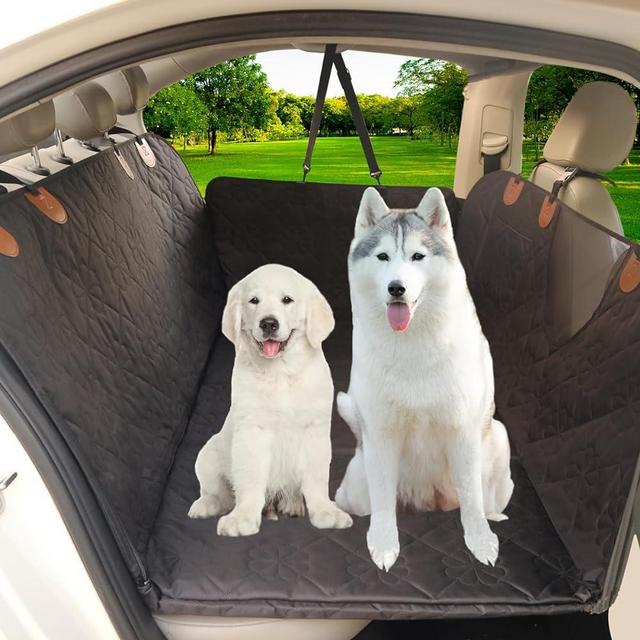 Paw Jamboree Dog Hammock for Car Hard Bottom Back Seat Extender for Dogs SUV Dog Seat Extender for Back Seat Dog Car Seat Extender for Large Dogs Bed Extender Mattress for Car SUV Truck