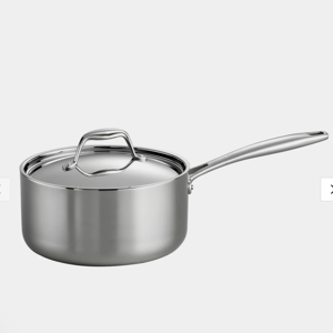 (3-quart) Signature Tri-Ply Clad Stainless Steel Covered Sauce Pan