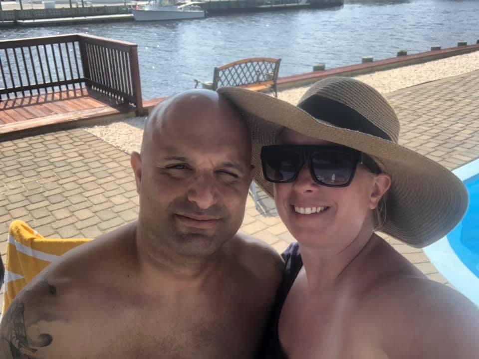 Our first photo together on our first vacation. July 2019 ♥️
