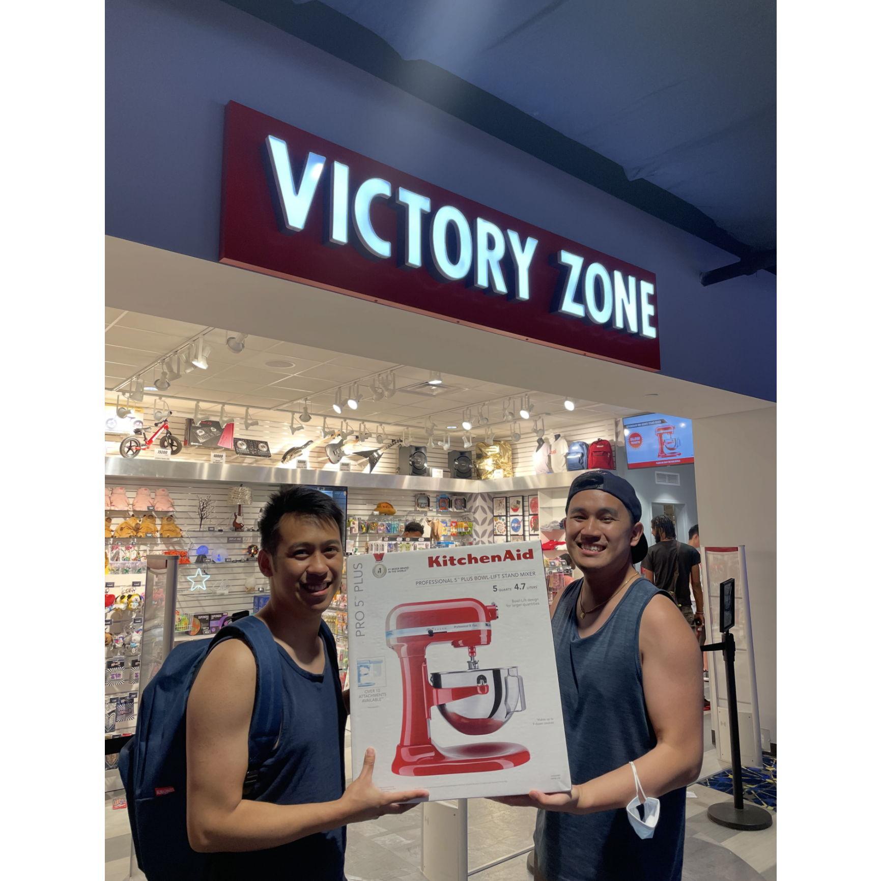 This is but 1 of 2 kitchen aids we won from Round 1.