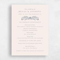 Blue Wedding Program - Basel