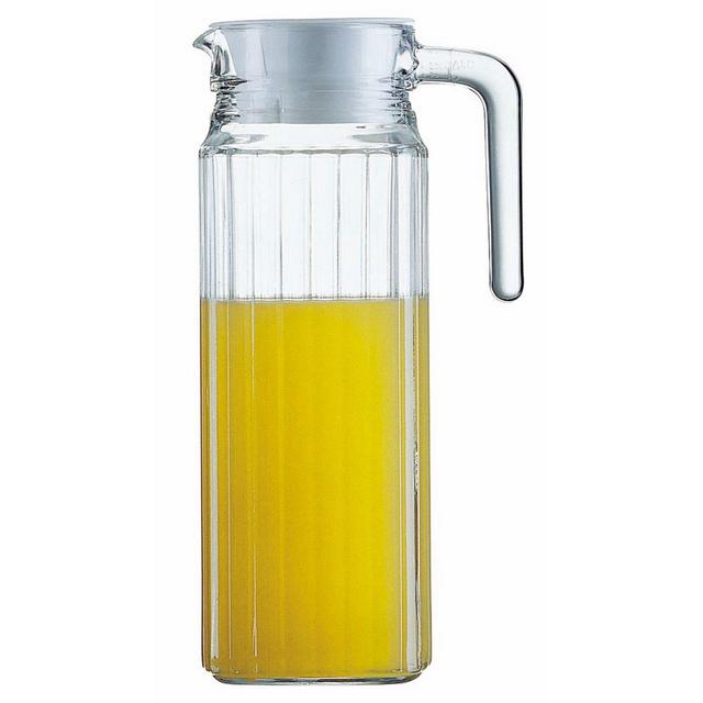 Arc International Quadro 37-Ounce Glass Pitcher with Lid