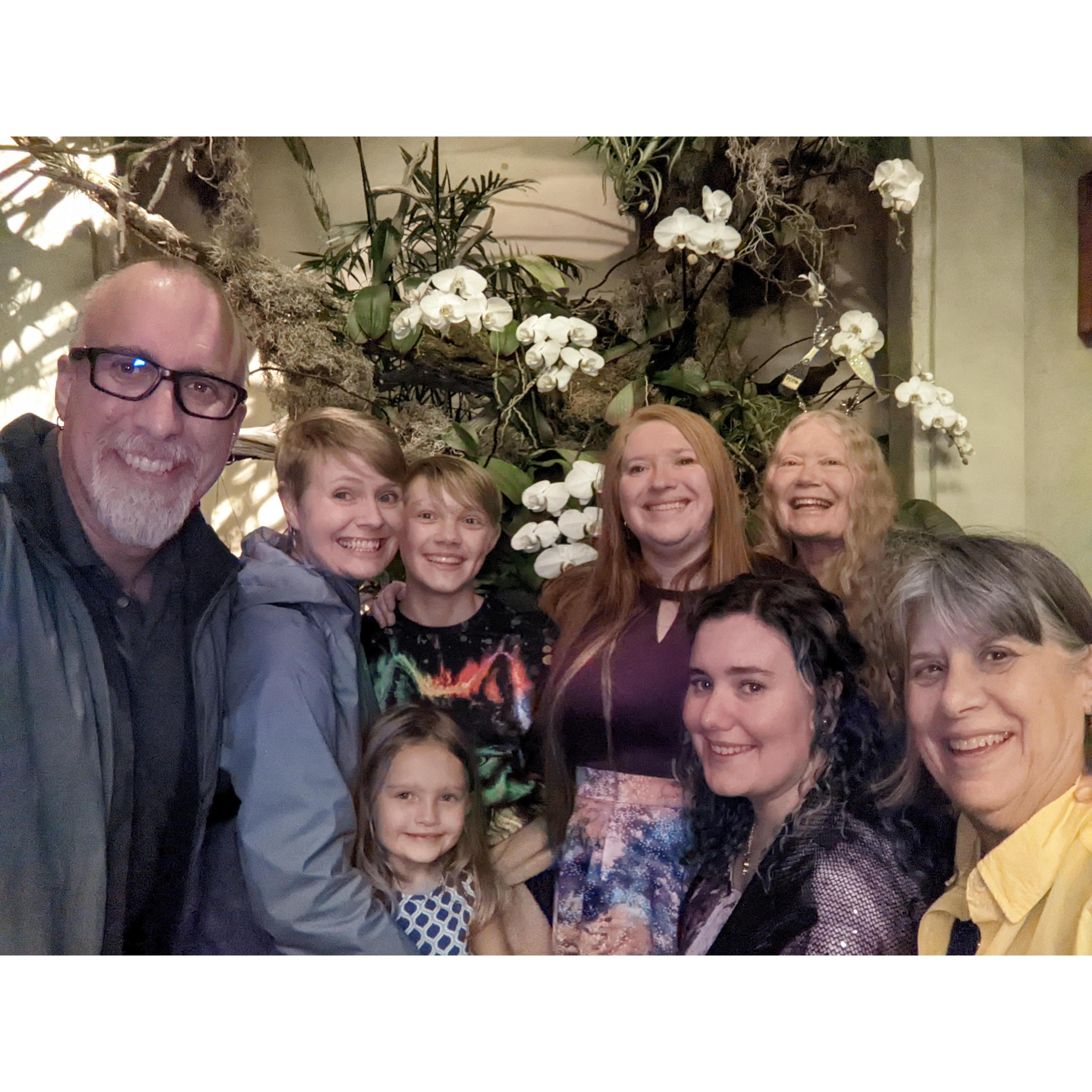 Dec. 31, 2021 - What a great way to wrap up another year than with family at Daniel Stowe's Botanical Garden's Holiday Lights! This was also the first time Jane got to meet Shirley, Caroline & Erin.