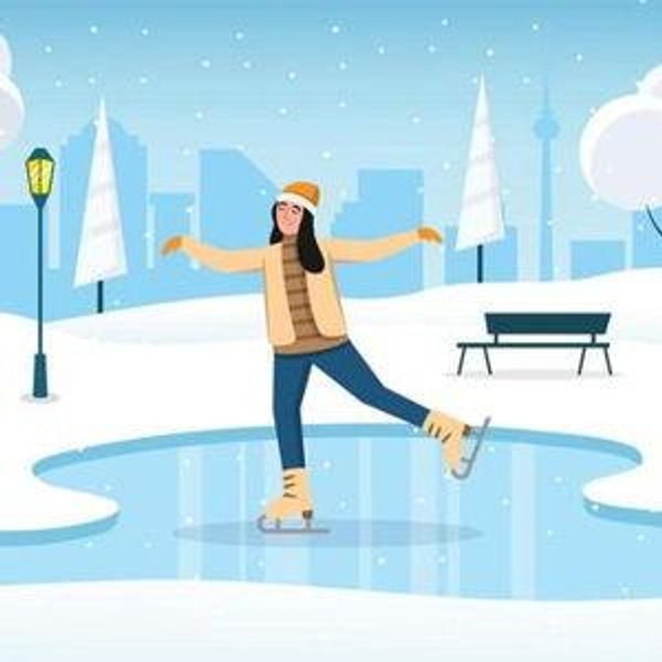 Ice skating session