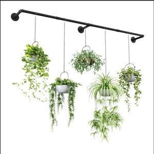 70" Indoor Plant Rod Hanger, Window Metal Holder for Hanging Planters (Pots Not Included)