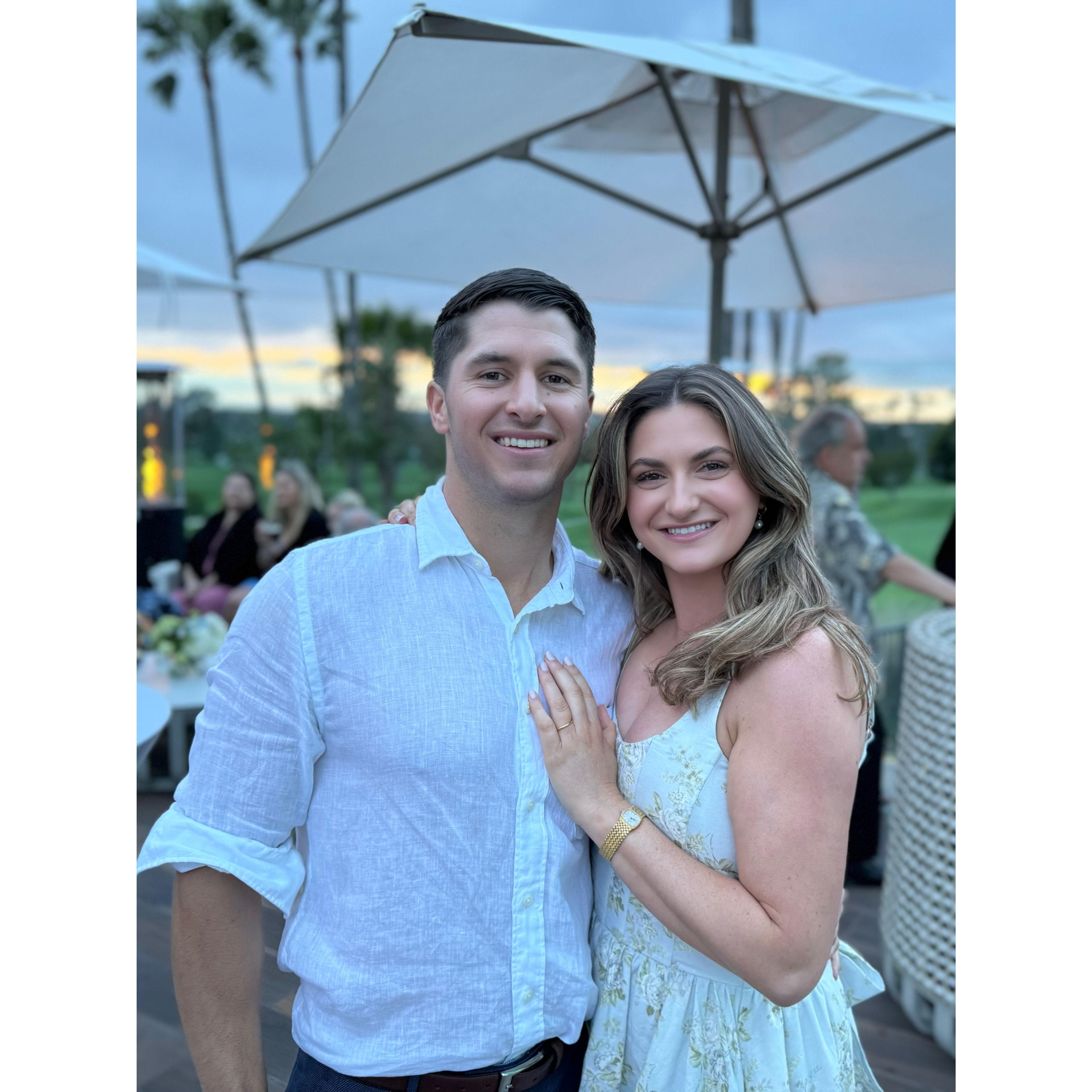 Our engagement party! Newport Beach, CA - May, 2024
