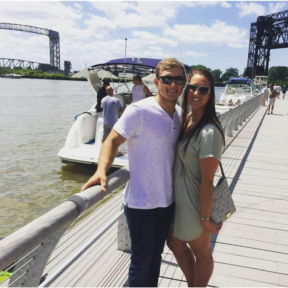 Sunday funday down in the Flats in Cleveland together! Gorgeous day for margs and tacos :)