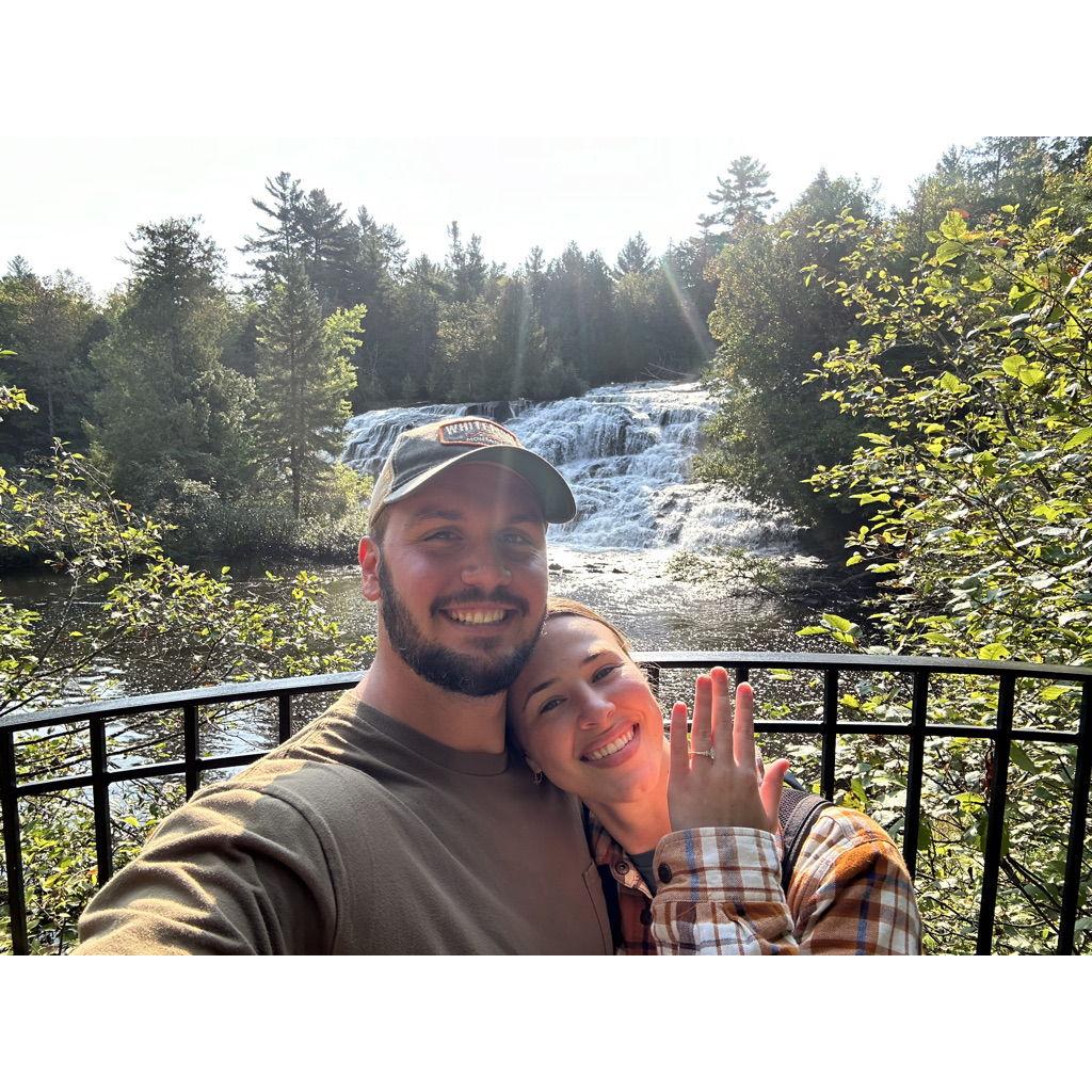 Took up to UP Michigan where Austin proposed at Bond Falls