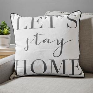 Let's Stay Home Pillow | Kirklands