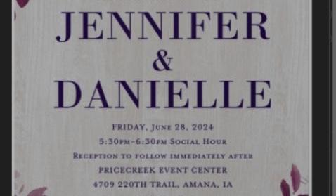 The Wedding Website of Danielle Derhammer and Jennifer Czylek
