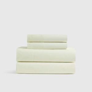 Classic Organic Percale Sheet Set - Full Ivory